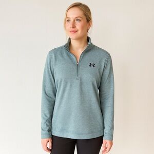 💙 Under Armour Women’s Golf Quarter-Zip Pullover – Teal
Size Medium (Loose Fit)